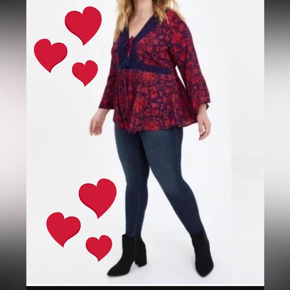 torrid Tops - Torrid Boho style blouse SZ 0